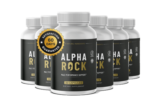 Alpha Rock six-bottle package with the 60-day satisfaction seal